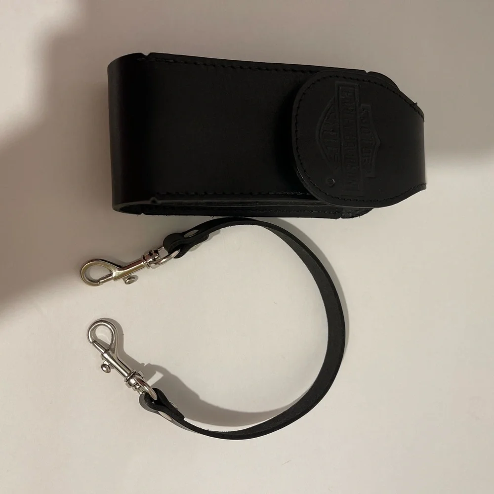 Vintage Harley Davidson Leather Belt Loop Hook on Phone Case